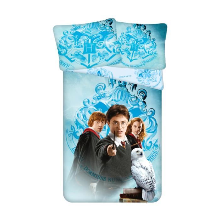 Parures drap plat - AC-Déco - Harry Potter - Parure de lit en microfibre - Multicolore - 140 x 200 cm