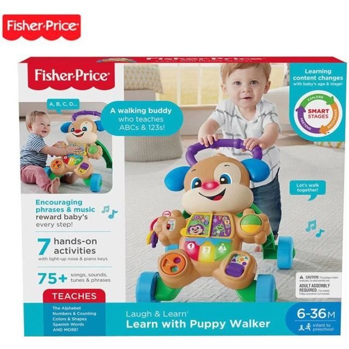 trotteur chien fisher price