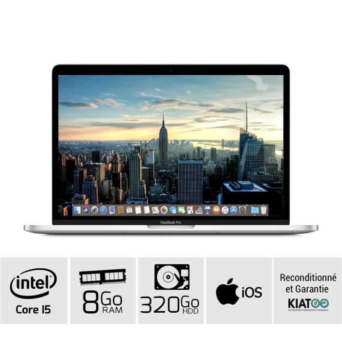 Top achat PC Portable MACBOOK PRO 13 pouces Gris core i5 8 go ram 320 go HDD disque dur clavier AZERTY pas cher Top achat PC Portable MACBOOK PRO 13 pouces Gris core i5 8 go ram 320 go HDD disque dur clavier AZERTY pas cher