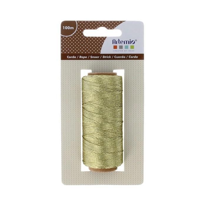 Ficelle Dorée 0,5mm x 100m - Artémio