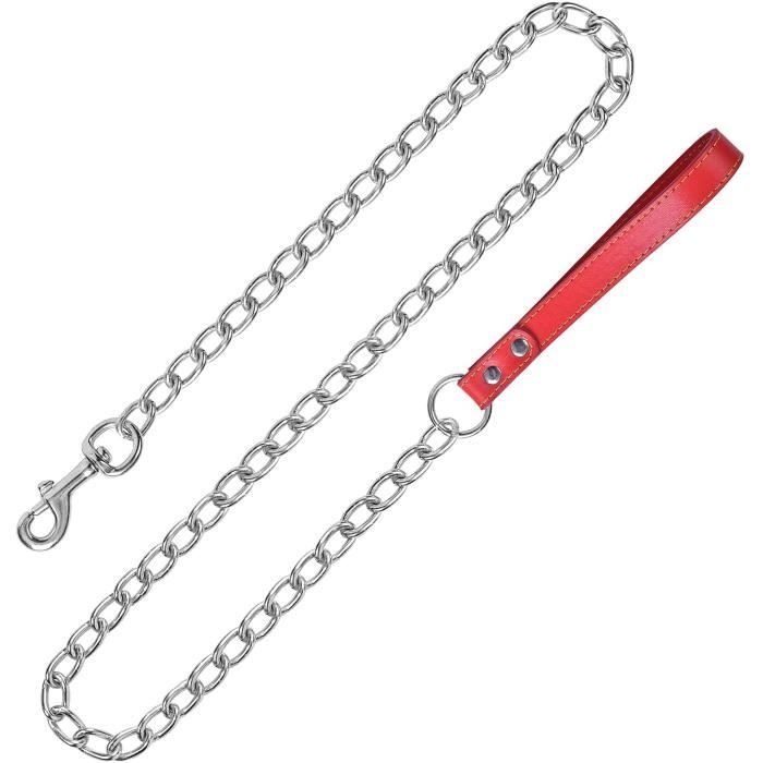 Laisse pour Chien Solide Laisse Corde Chien en Métal Longe pour Chien Longue Laisse pour Chiens Moyens et Grands Laisse Chien pour