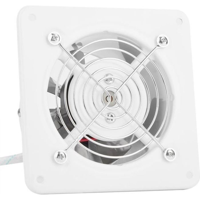 Ventilateur dExtraction 4 Pouce Extracteur dAir Murale Silent pour Salle de Bain Garage Cuisine 25W Ventilo 200m³-H
