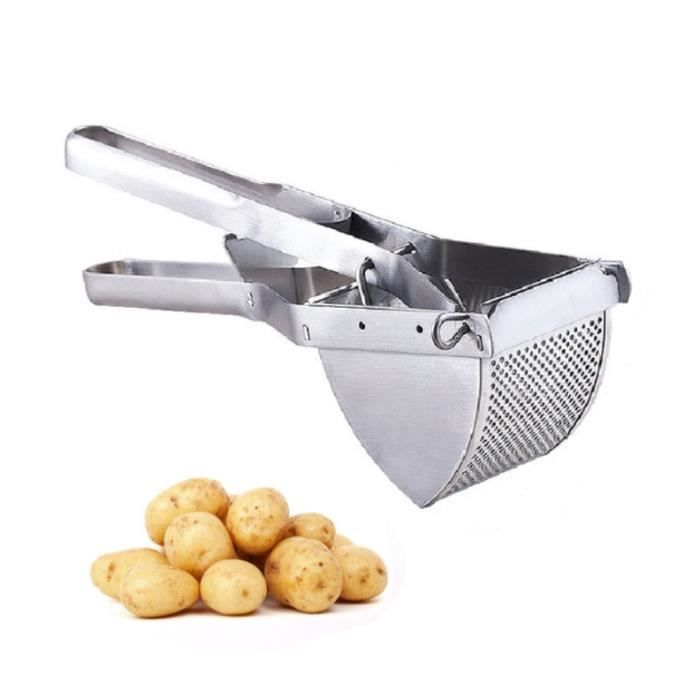 TD ecrase pomme de terre puree patate inox presse manuelle professionnel  accessoire legumes multifonction cuisine ustensile b L0C9E - Cdiscount  Maison