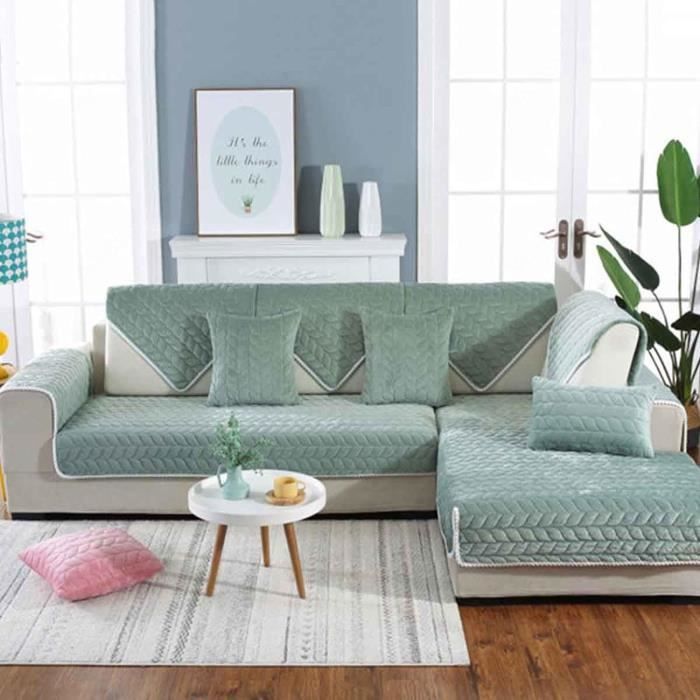 Acheter Housse de canapé en tissu peluche, 1 pièce, Style européen, douce, antidérapante, housse de siège, serviette de canapé pour décoration de salon Acheter Housse de canapé en tissu peluche, 1 pièce, Style européen, douce, antidérapante, housse de siège, serviette de canapé pour décoration de salon