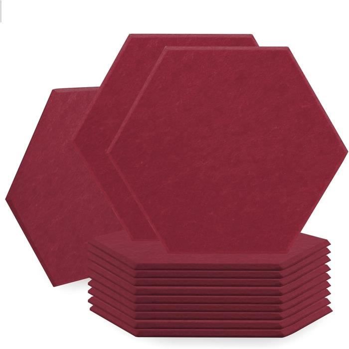 Lot De 12 Panneaux Acoustiques Vicco - Dimensions : 120 X 40 X 1.8 Cm Chacun - Matériau : MDF - Couleur Marron/grège - Pour Améliorer L'isolation Sonore D'une Pièce - 10