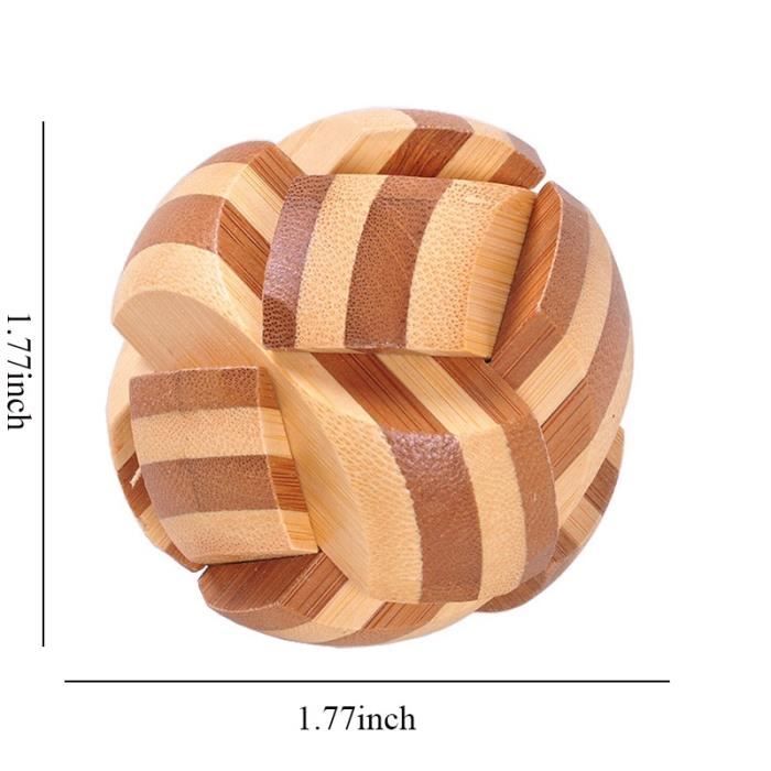 Jeu De Puzzle 3D En Bois – Casse-tête éducatif Pour Enfants Et Adultes, 6,9 Cm Cube