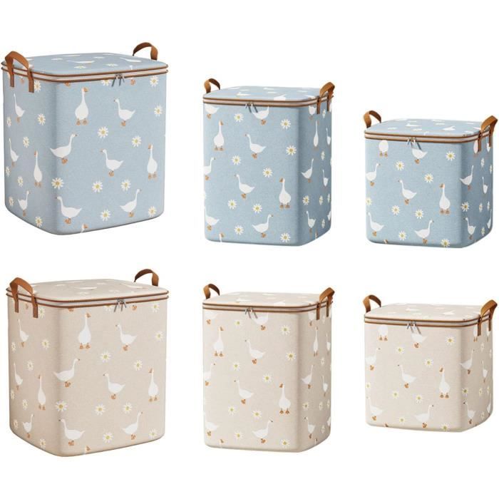 Sac De Rangement Pour Couette - Housse De Rangement Pliable Sous Lit - 60x40x35 Cm - Protection Vêtements, Couvertures