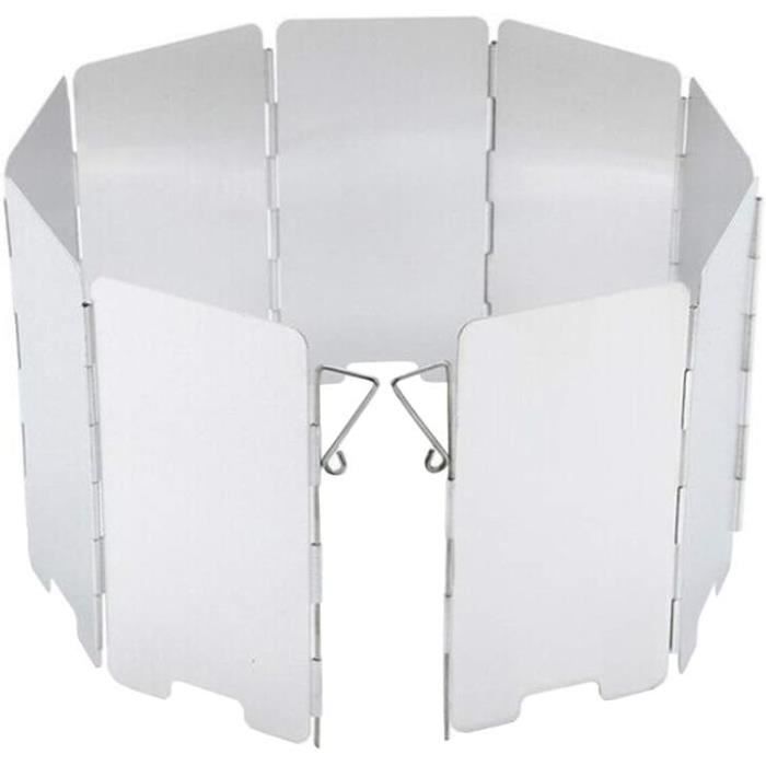 BARBECUE POÊLE PARE-BRISE Pliage Poêle Pare-Brise En Plein Air Poêle