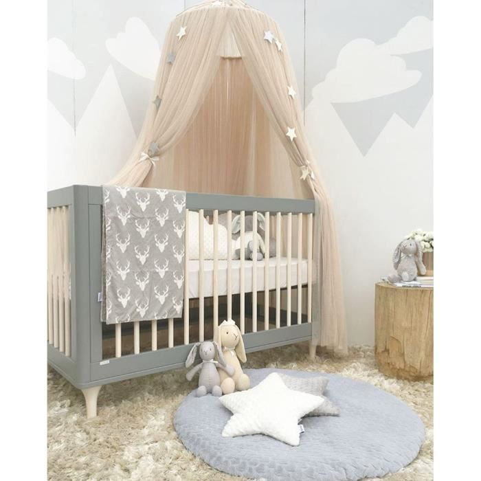 Rideau De Lit De Bebe Rond Tente De Berceau Hung Dome Moustiquaire Photographie Accessoires Be601 Cdiscount Puericulture Eveil Bebe