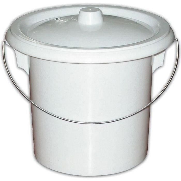 Seau de toilette pour adulte - crème