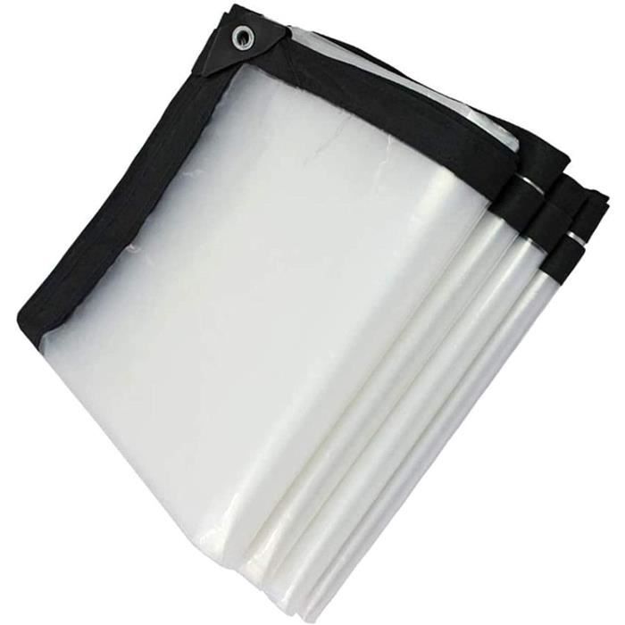 Bâche Tissée Avec Anneaux Perforés, 3 X 4 M, 160 G/m², Grise, Bâche De