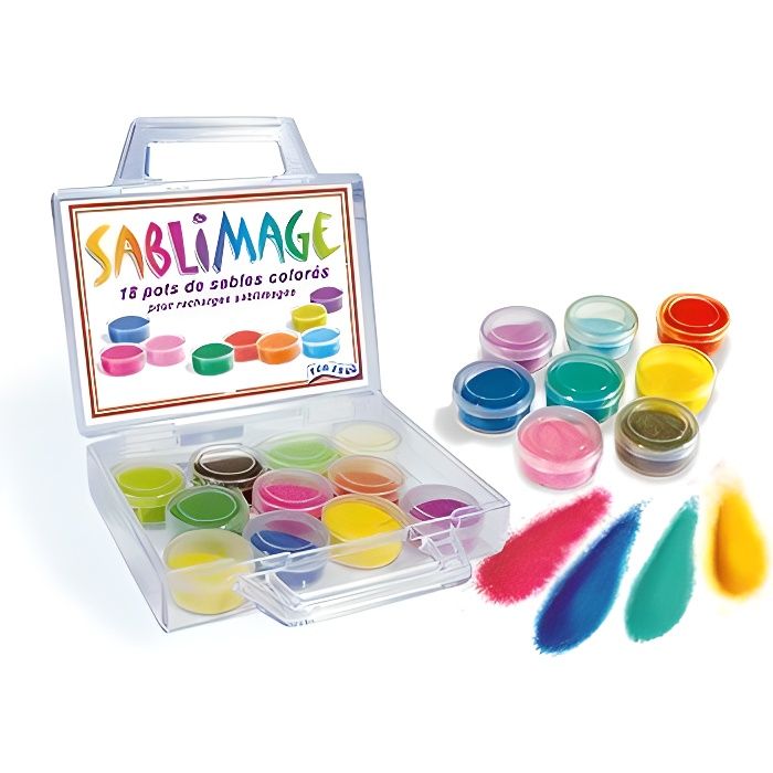 Sablimage - Valisette recharge de 22 pots de sable