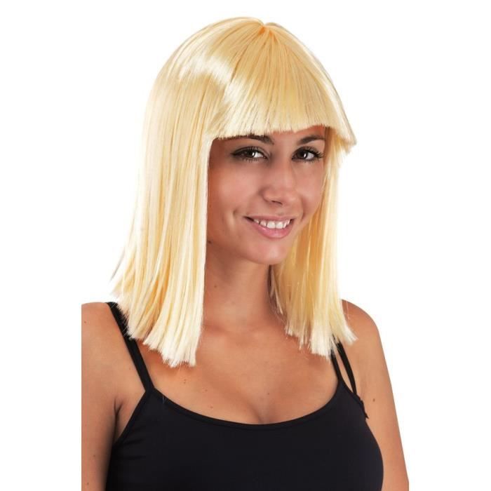Perruque shop blonde frange