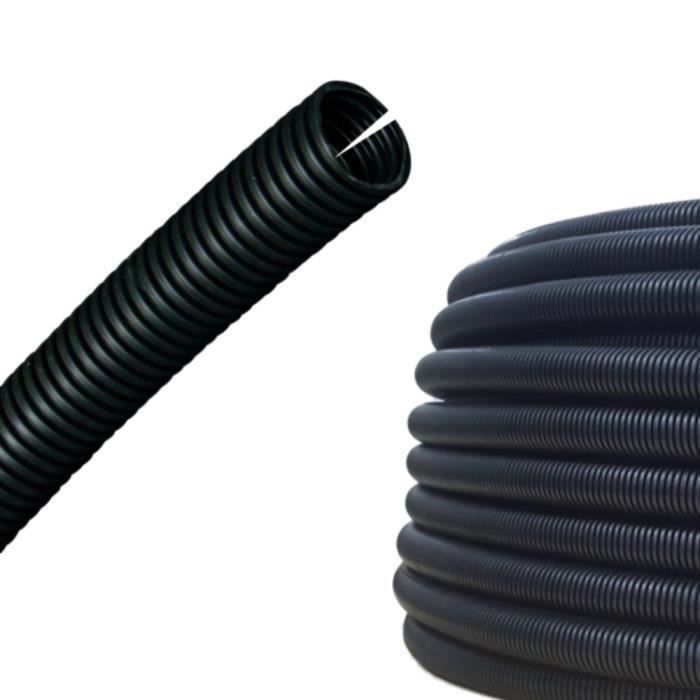 AUPROTEC Gaine Annelée 2 5 10 25 ou 50 m Buse Non Fendue de Protection des Câbles Choix: Ø int. 29 mm, 5m mètre 