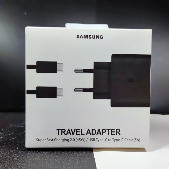 Chargeur Samsung Super Fast Type C 45W, chargeur mural USB-C pour