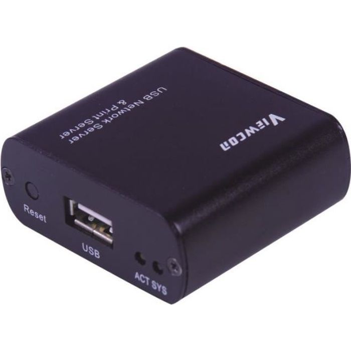 Serveur D'Imprimante Réseau Nihcora NP330 - 100Mbps, USB 2.0, RJ45, Partage D'Imprimante Sur Réseau Filaire (Sans Wi-Fi)