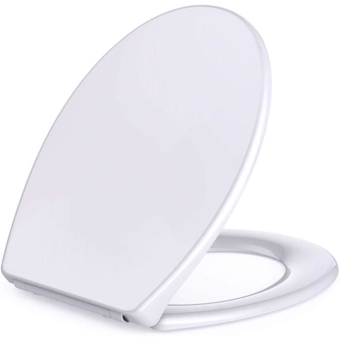 Abattant WC avec Frein de Chute, Gomyhom Cuvette Toilette à Dégagement  Rapide, Installation par le Dessus de la Toilette, En Pl A40 - Cdiscount  Bricolage