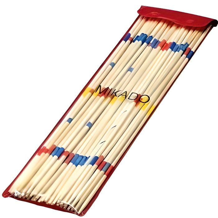 jeu de société - angel toys - mikado en bois 50 cm - pour enfants de 5 ans et plus - durée de jeu de 10 min