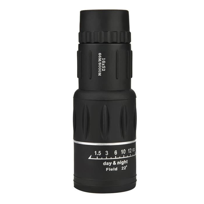 Télescope monoculaire Portable 16x52 à Double Mise au Point, Zoom Optique de Vision Nocturne et diurne, pour Enfants, Famille, Hommes - Observation des étoiles, Camping, Concert