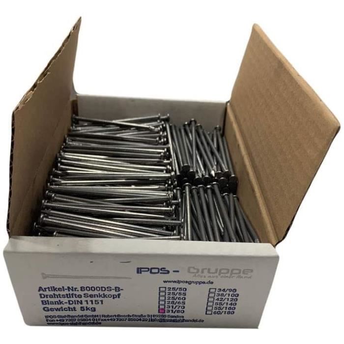 Lot De 1 Kg De Petites Pointes (Clous) - Longueur 10 Mm - Ancien Stock