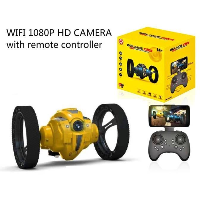 Bleu - Télécommande vidéo WiFi RC haute vitesse, caméra phare LED P, télécommande, voiture de saut, blague jo