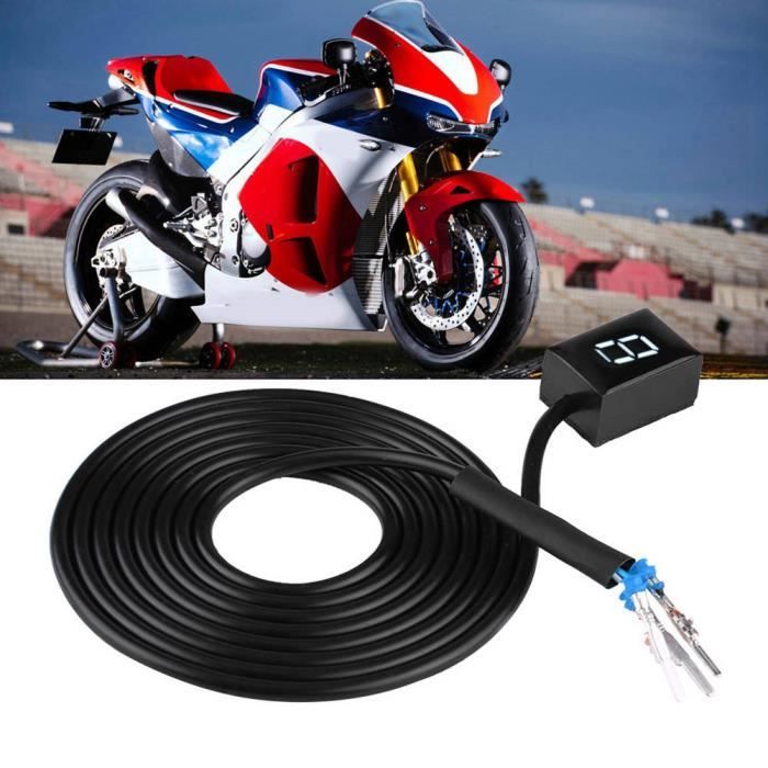 Indicateur De Vitesse & Rapport Numérique LED Moto Vert – Compatible Kawasaki Ninja Z Versys Vulcan – Plug & Play