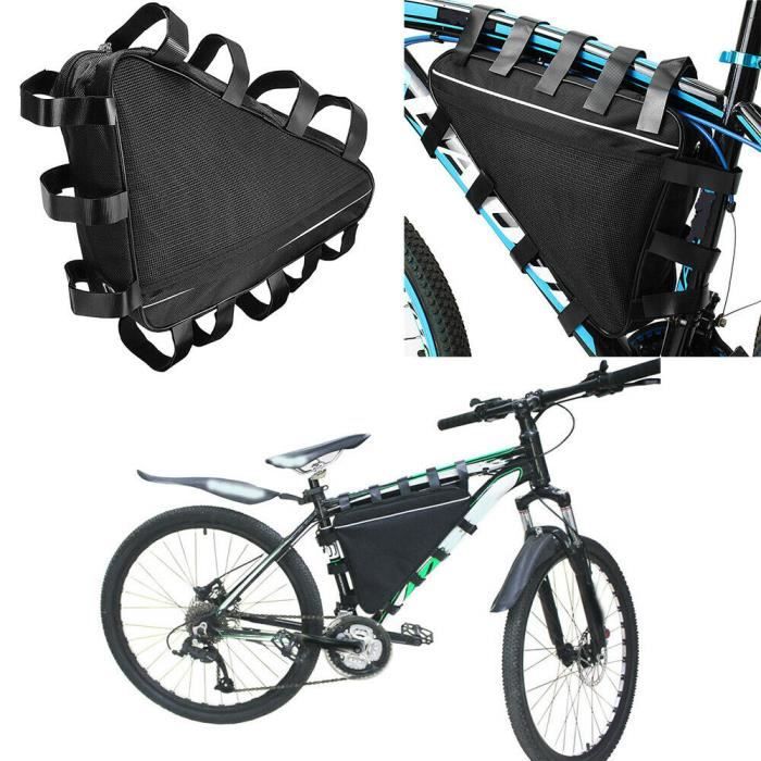 Housse Panier Vélo Étanche 46x32x20cm - Avec Filet Et Corde | Noir Réfléchissant