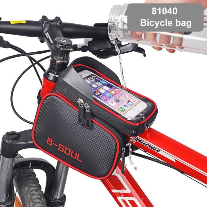 Sac Triangle Imperméable Pour Cadre De Vélo B-SOUL - 4 Couleurs, Position Avant, Idéal Randonnée