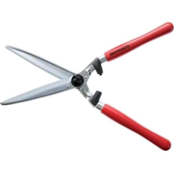 Cisaille à haie BERGER - Lames chromées droite avec évidoirs à sève - Longueur de coupe 235 mm