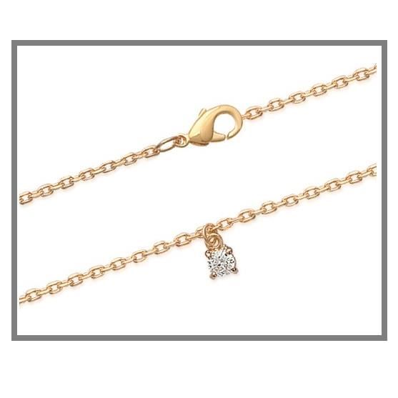 Chaîne de cheville Bijouxia - Cristal Zirconium Solitaire - Plaqué or 18 Carats