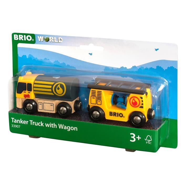 Brio World Camion Citerne - Accessoire pour circuit de train en bois - Ravensburger - Mixte dès 3 ans - 33907