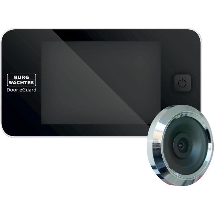 Spioncino Elettronico Per Porta Burg-Wächter DG 8100 - Schermo 3.2", Videocamera 0.3MP, Ampio Angolo 105°, Facile Installazione