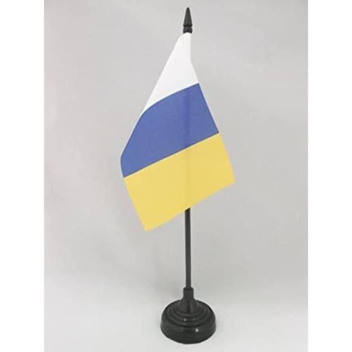 Drapeau de bureau - Moldavie - 14 x 21 cm - Polyester - Impression recto/verso