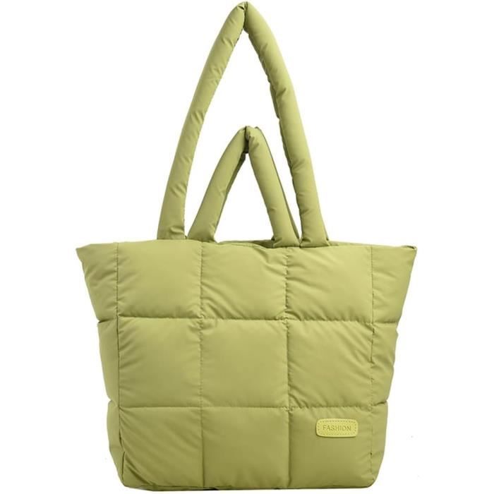 Tuwiwol Sac à Bandoulière Rembourré Grande Capacité Nylon Matelassé Pour Femme - Style Et Confort