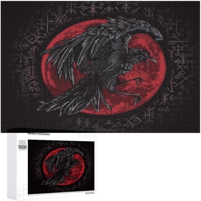 Puzzle Adulte 1000 Pièces – Paysage Fantasy Avec Orage, Bois De Tilleul, Taille 50x75 Cm, Pour Ados 12+