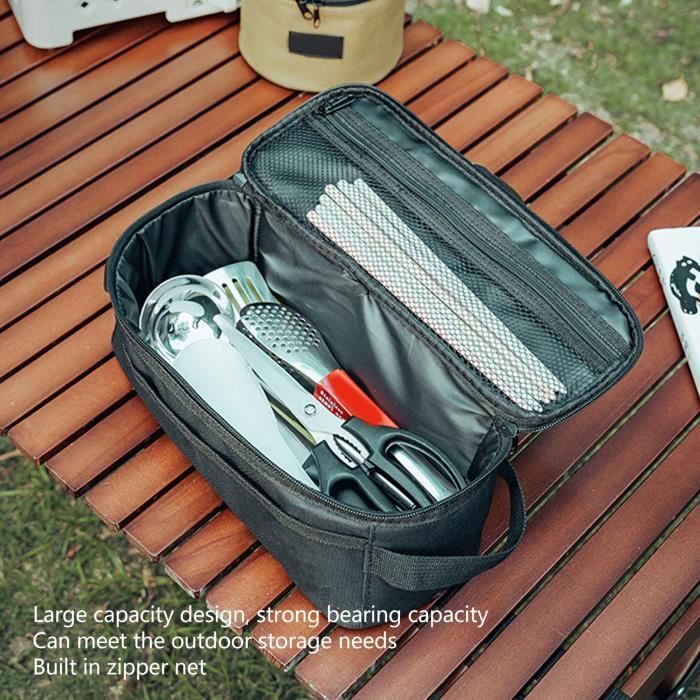 Sac De Transport Rond Pour Assiettes - Fermeture éclair, Poignée Et Filets - Idéal Camping, Pique-nique, Rangement Vaisselle