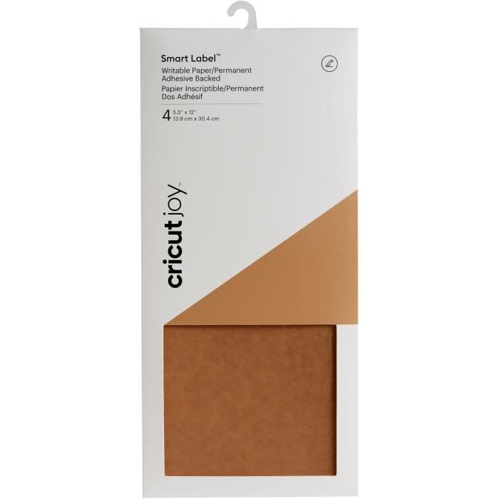 Accessoires Machines De Découpe et Presses À Chaud Cricut 4 feuilles kraft adhésifs 304 cm compatible CRICUT JOY