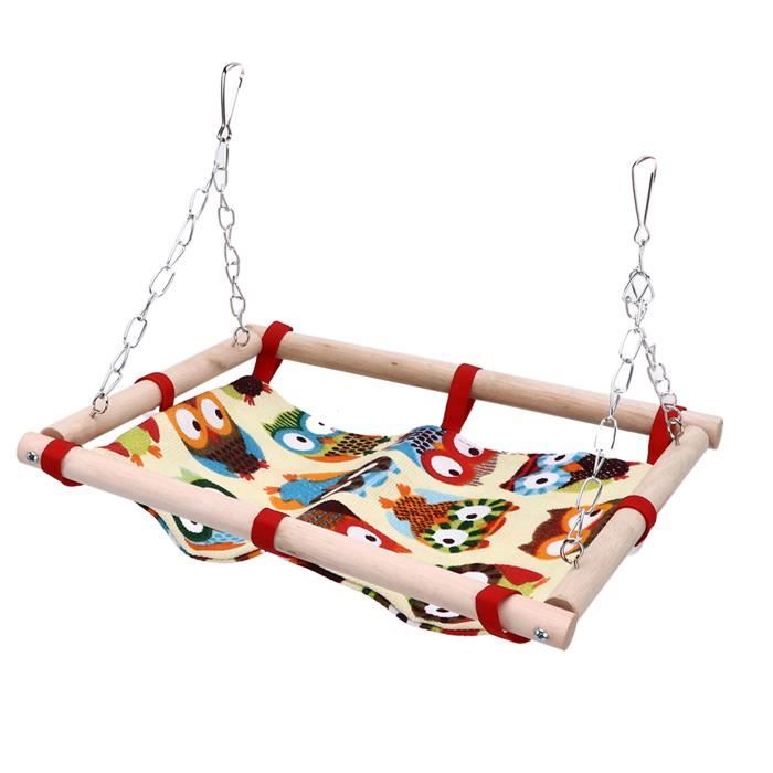 Meilleurs prix pour Fafeicy hamac de hutte de Cockatiel Crochet de lit de jeu d'oiseau conception économiser de l'espace pliable Portable doux