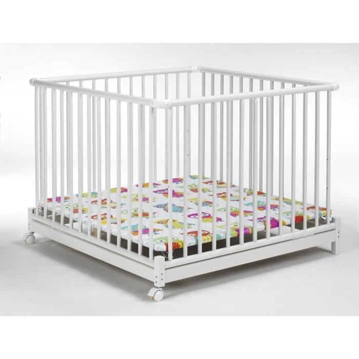 Parc Bebe Bois Euro Parc Geuther Blanc Tapis De Parc Chouette 102x102 Blanc Achat Vente Parc Bebe Cdiscount