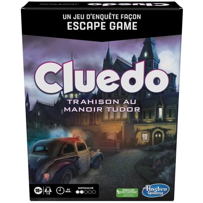 Cluedo Escape Trahison au Manoir Tudor - jeu d'enquête façon escape game - 1 à 6 joueurs -dès 10 ans