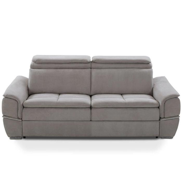 Canape Lit Saltillo Convertible 140cm Ouverture Rapido Matelas