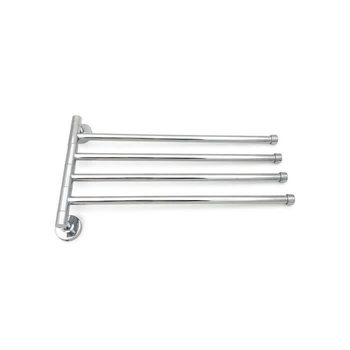 Porte-serviettes De Bar En Inox - Support à 3 Pots Pour Essuie-verres - Design Argenté Pour Comptoir