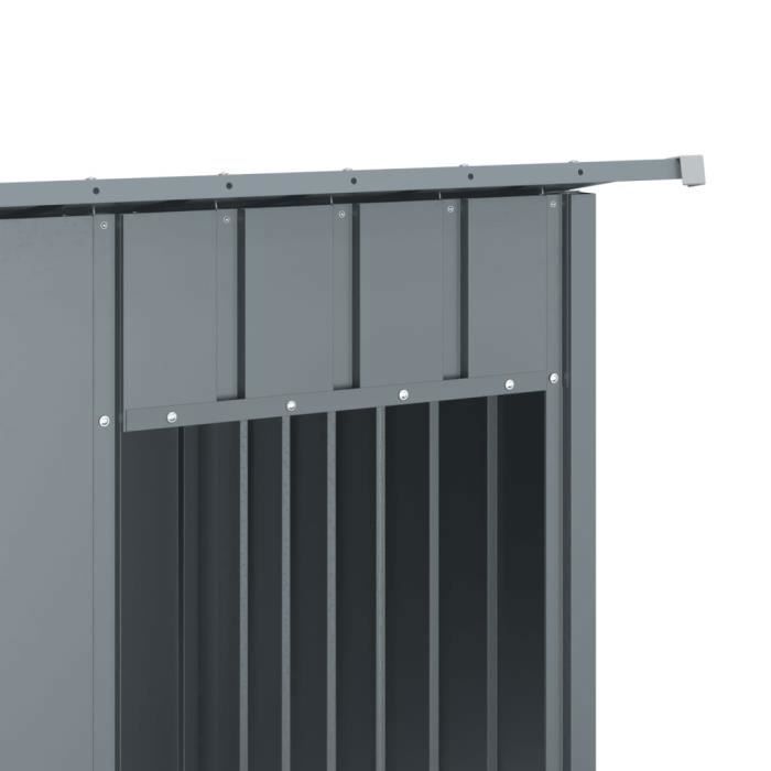 Comparer les prix de Niche pour chien - Mothinessto - DX14105 - Acier galvanisé - Toit anthracite - Grand modèle