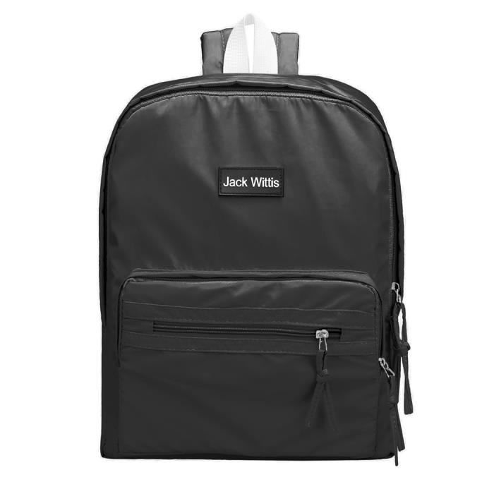Sac à dos Sac à fermeture éclair NOIR Cdiscount Bagagerie Maroquinerie