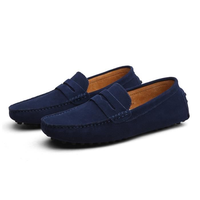 mocassin bleu