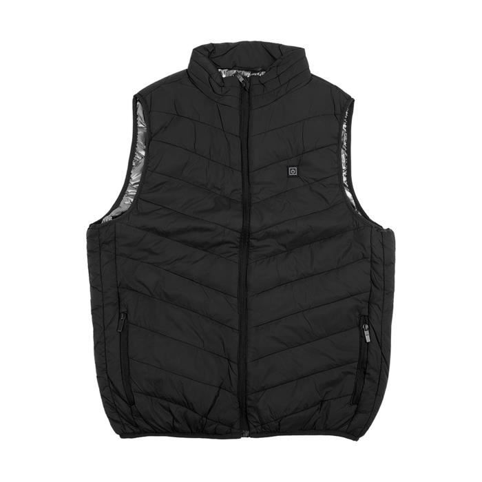 couleur Homme Noir taille XXL Gilet chauffant pour femme, vêtement