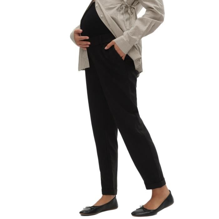pantalon chino de grossesse noir femme mamalicious lora
