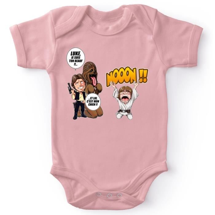 Body Bebe Filles Rose Star Wars Parodique Luke Skywalker Chewbacca Et Han Solo Luke Life Episode Iii Un Beauf Carrement Beauf Noir Cdiscount Pret A Porter