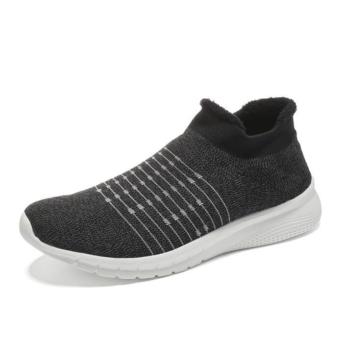 Chaussure de course Homme Noir Respirante Sport Basket Homme Chaussures De Course Run Masculines Cdiscount Sport