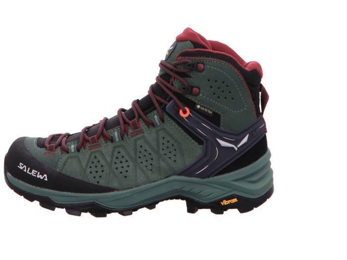 Chaussures de Randonnée SALEWA WS Alp Trainer 2 Mid Gtx Noir-Vert - Femme/Adulte Chaussures de Randonnée SALEWA WS Alp Trainer 2 Mid Gtx Noir-Vert - Femme/Adulte